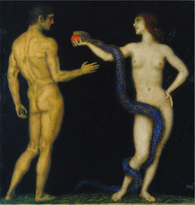 Franz von Stuck, Adam and Eve (1893)