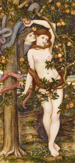 John Roddam Spencer Stanhope, Eve Tempted (c.1877)